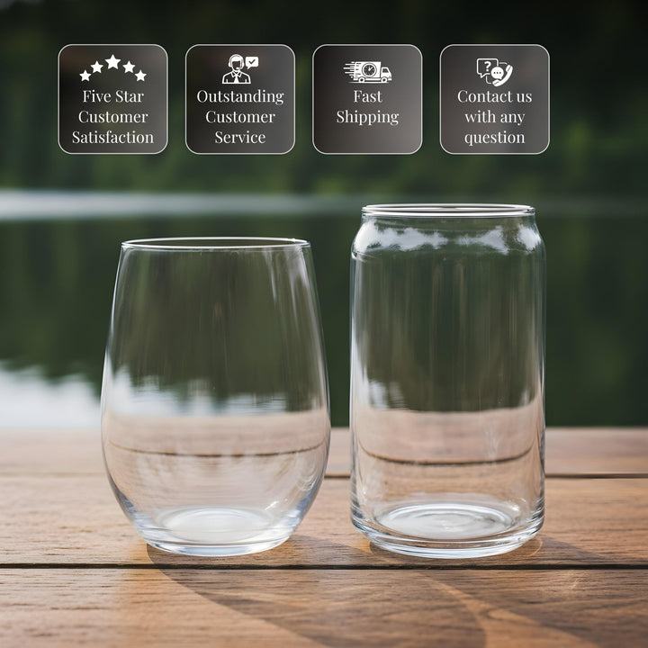 Spyglass Hill Golf Course  - Pebble Beach California - Laser Engraved Glasses - wine, cocktail, beer, champagne glassware