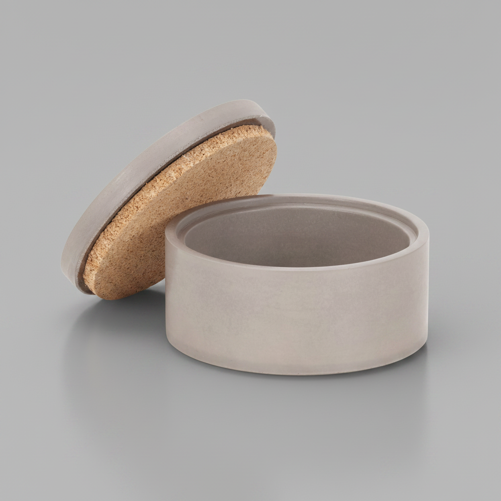 Concrete Classic Salt & Spice Cellar: Gray