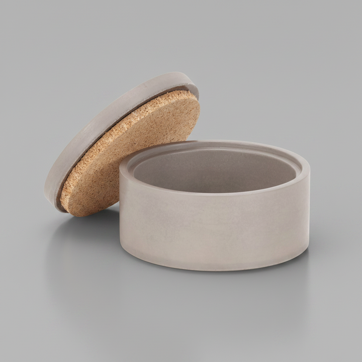 Concrete Classic Salt & Spice Cellar: Gray