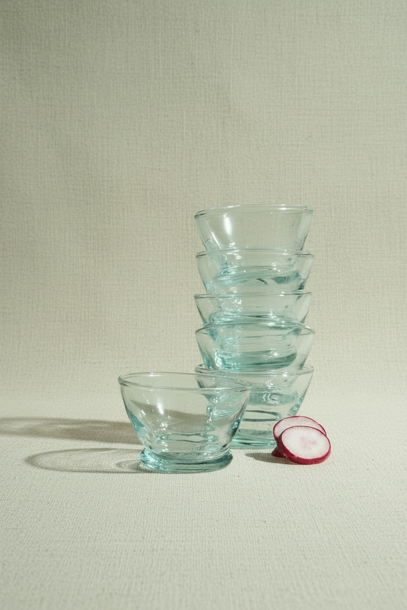 Divers Recycled Glass Bowls