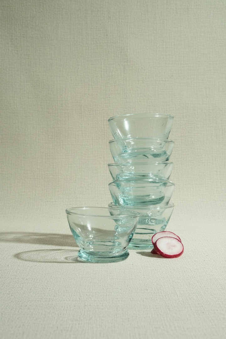 Divers Recycled Glass Bowls