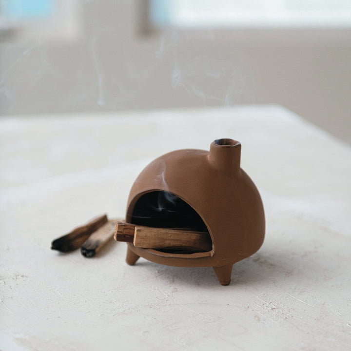 Terracotta Chimney Incense & Smudge Stick Burner