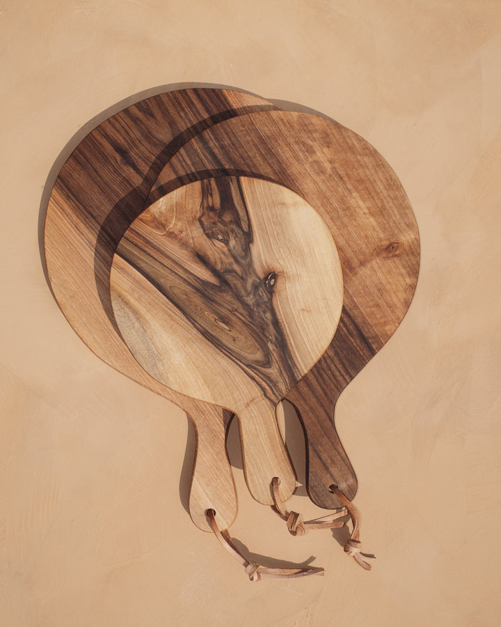 Round Walnut Cutting Boards