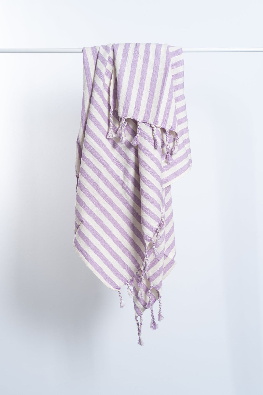 Girit Lilac Cotton Linen Towel