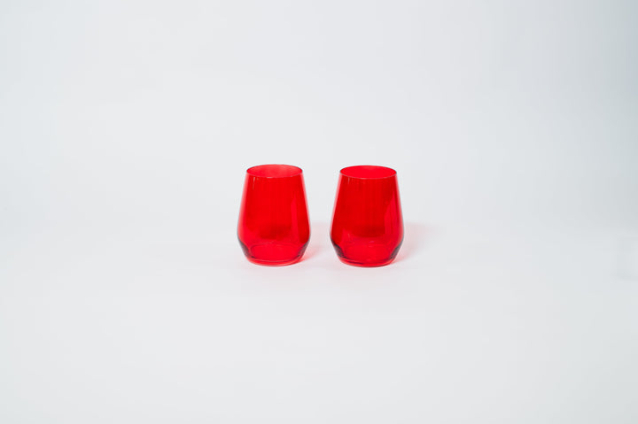 Cherry Red - Colored Wine Glass