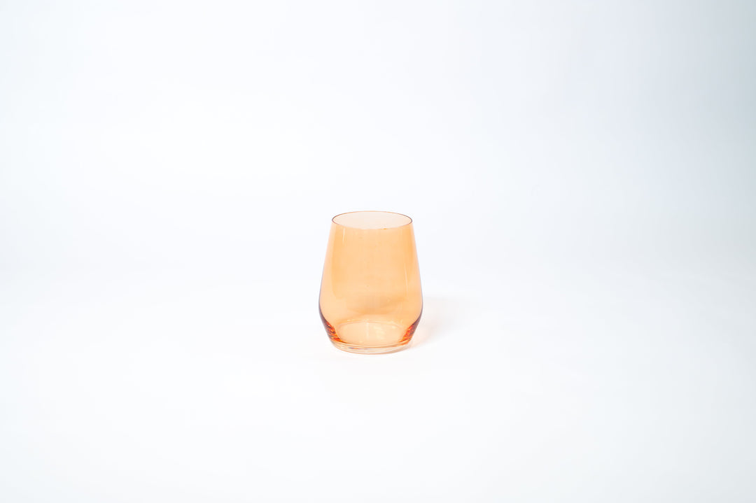 Creamsicle - Colored Wine Glass