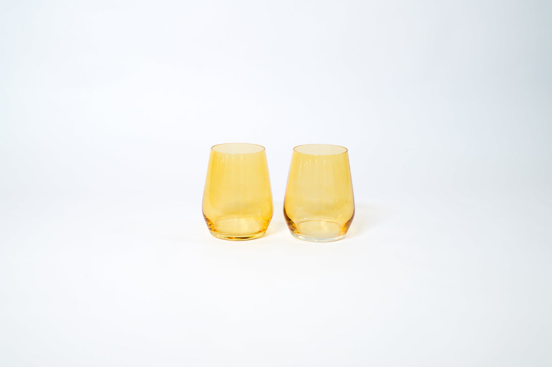 Sunshine Yellow - Colored Wine Glass