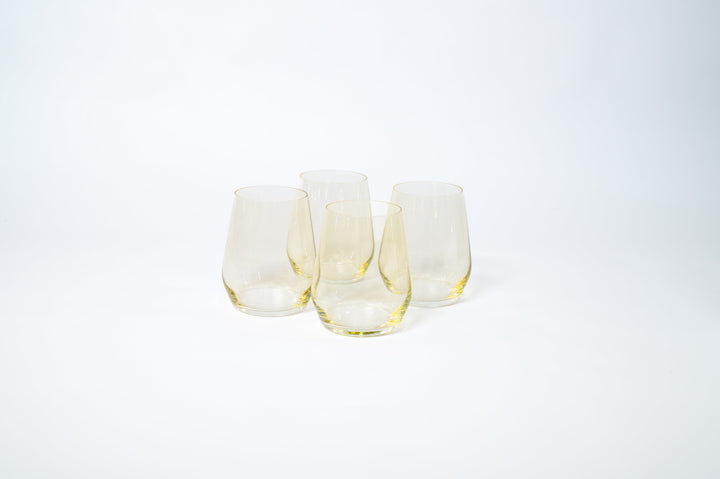 Lemon Drop - Colored Wine Glass
