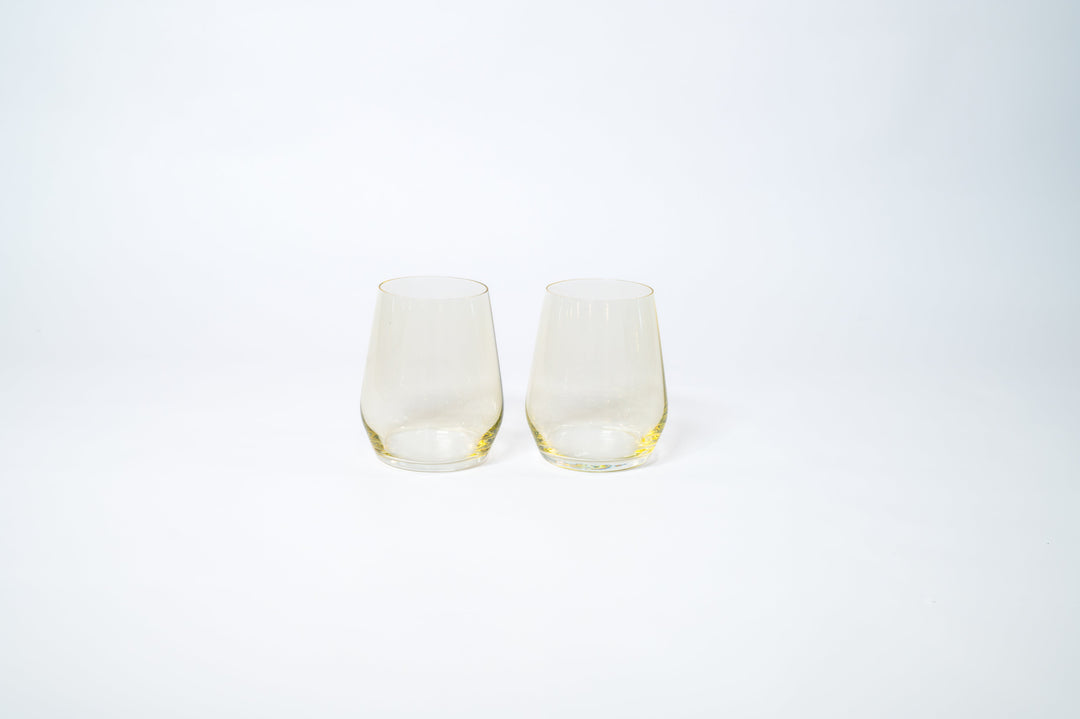 Lemon Drop - Colored Wine Glass
