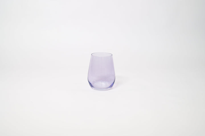 Lady Lavender - Stemless Colored Wine Glass