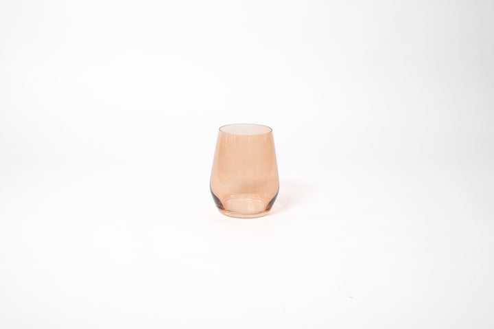 Brown Sugar - Stemless Colored Wine Glass