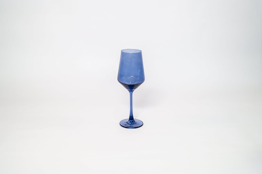 Indigo-go - Stemless Colored Wine Glass
