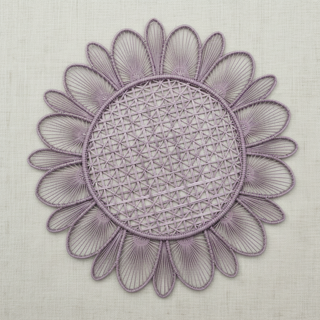 Daisy Handwoven Iraca Placemat