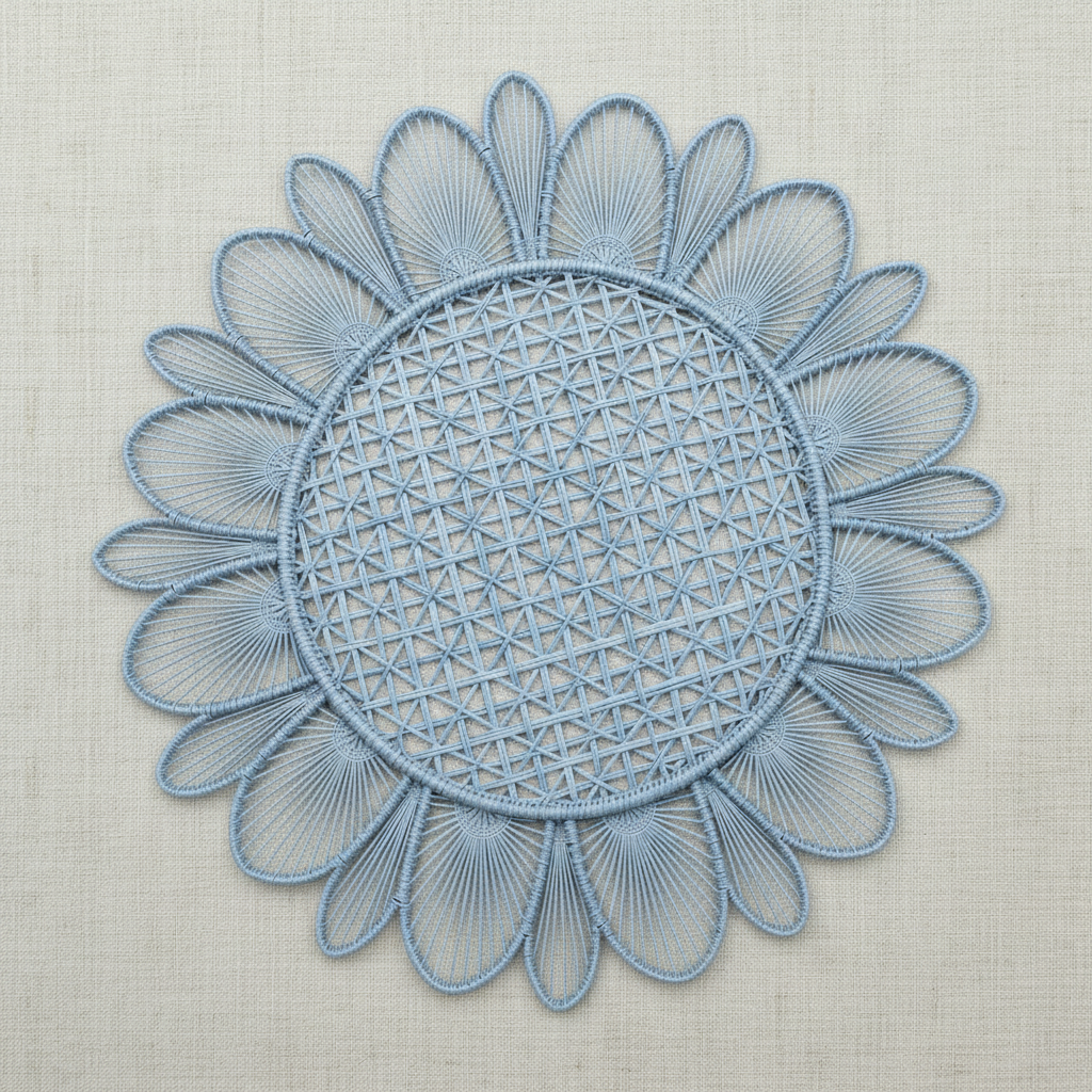 Daisy Handwoven Iraca Placemat