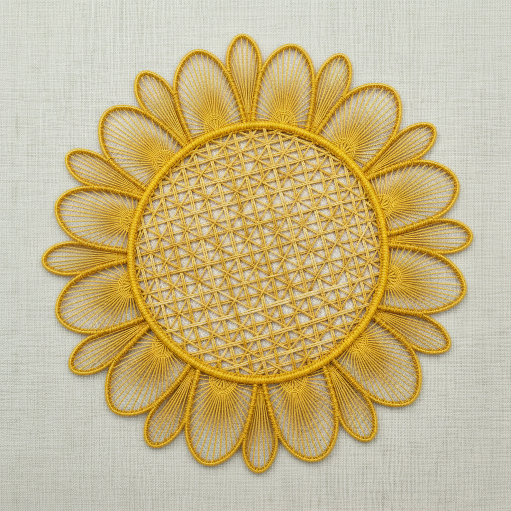Daisy Handwoven Iraca Placemat