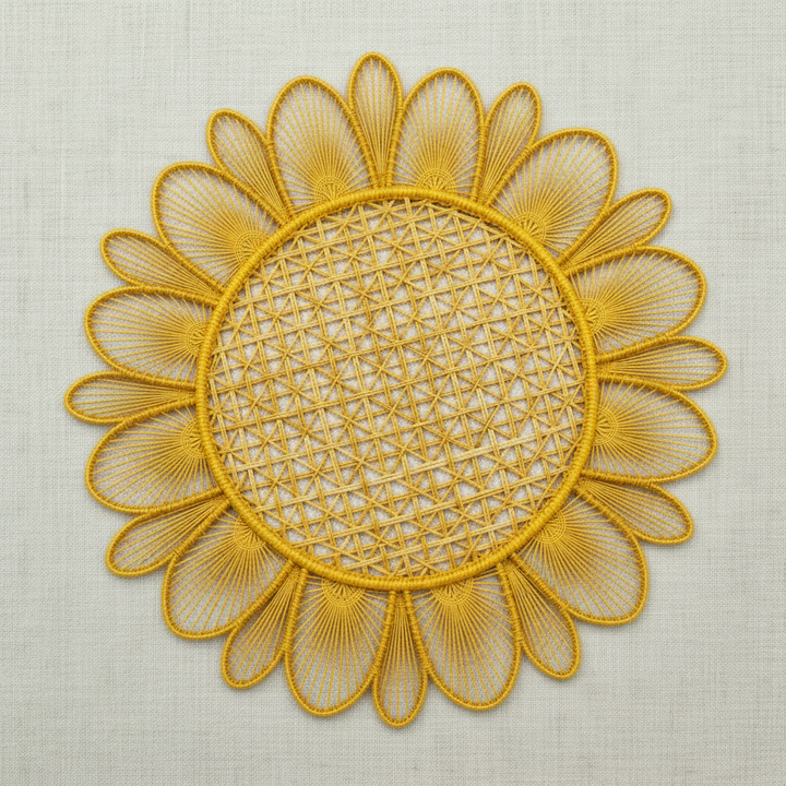 Daisy Handwoven Iraca Placemat