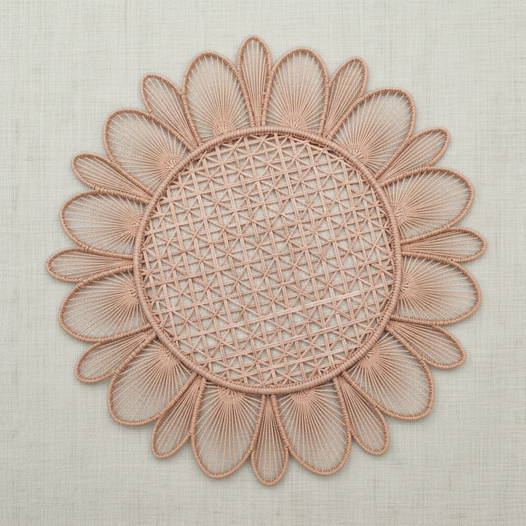 Daisy Handwoven Iraca Placemat