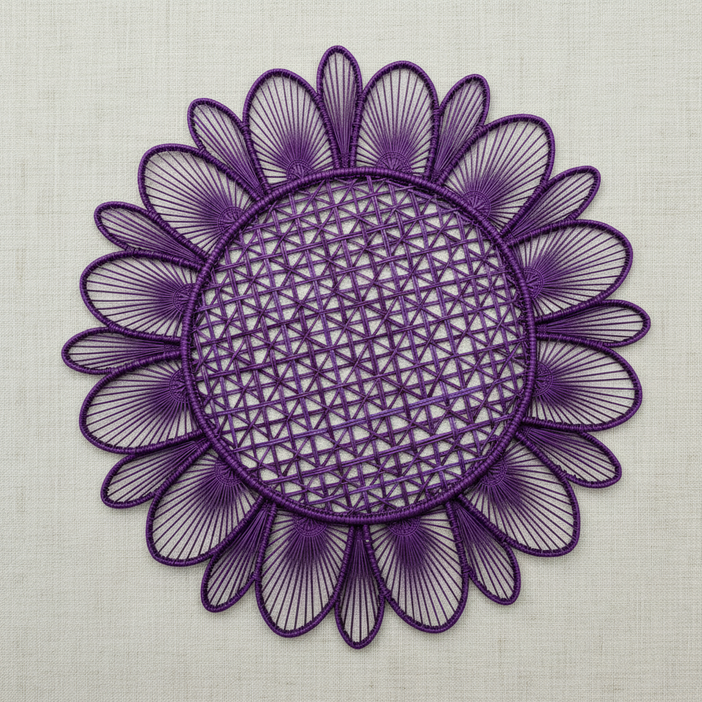 Daisy Handwoven Iraca Placemat