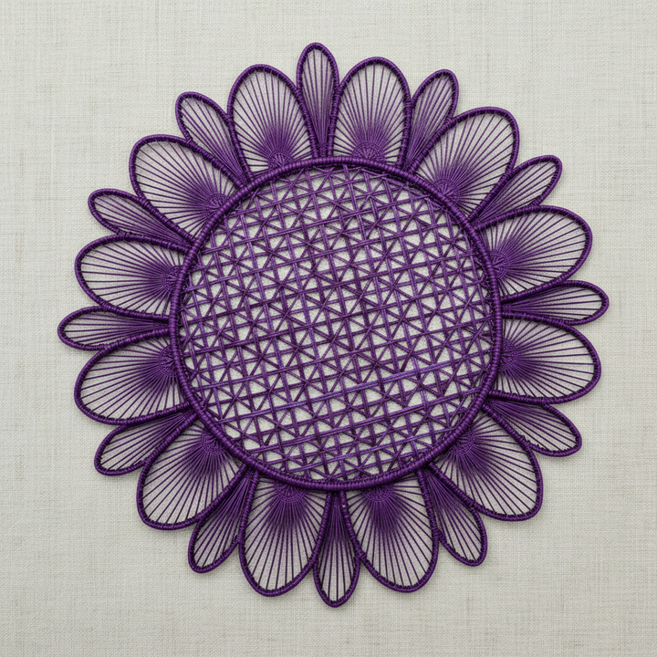 Daisy Handwoven Iraca Placemat