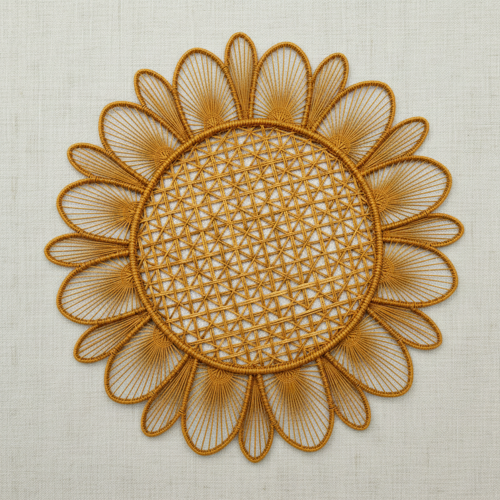 Daisy Handwoven Iraca Placemat