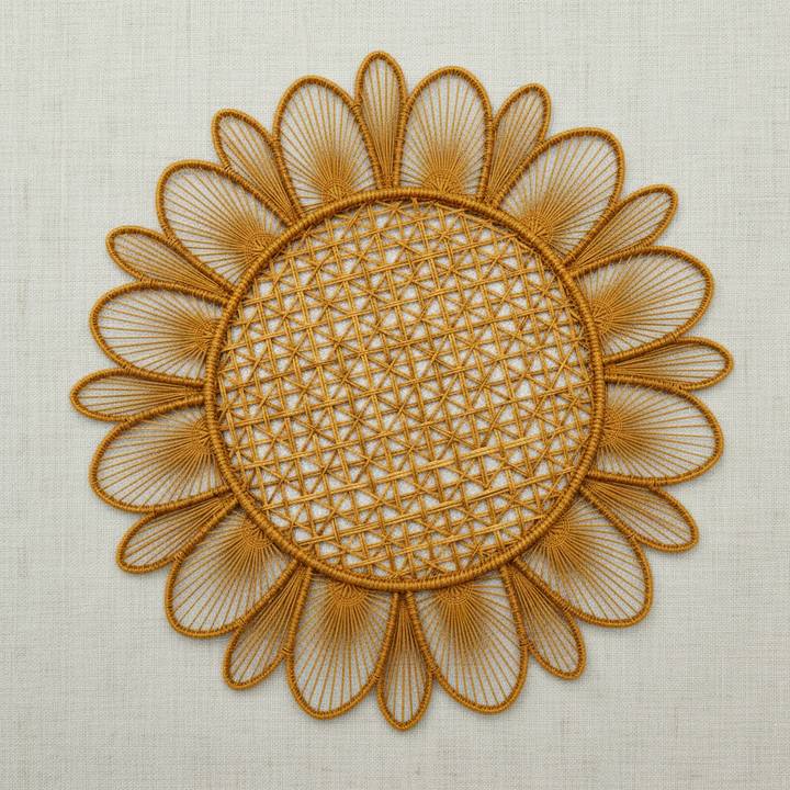 Daisy Handwoven Iraca Placemat