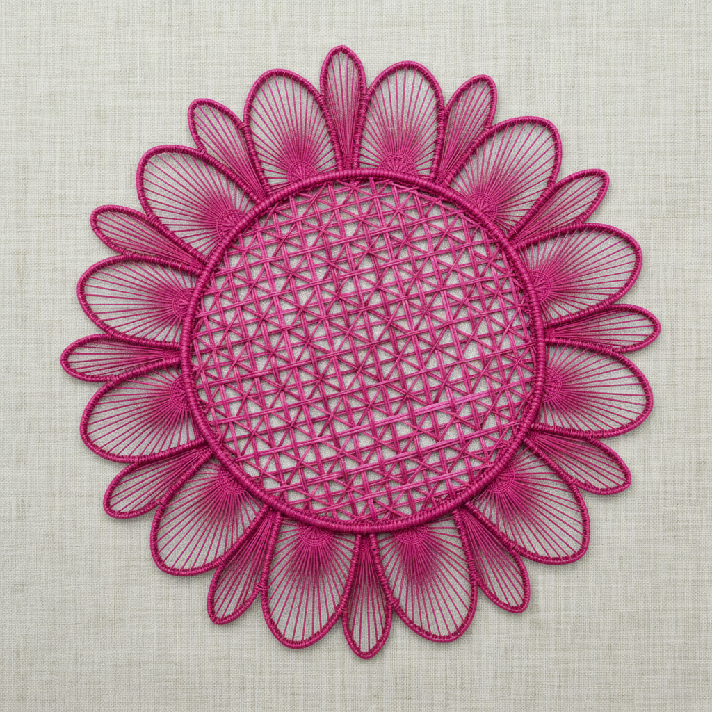 Daisy Handwoven Iraca Placemat