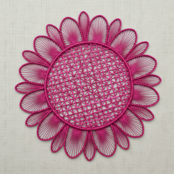 Daisy Handwoven Iraca Placemat
