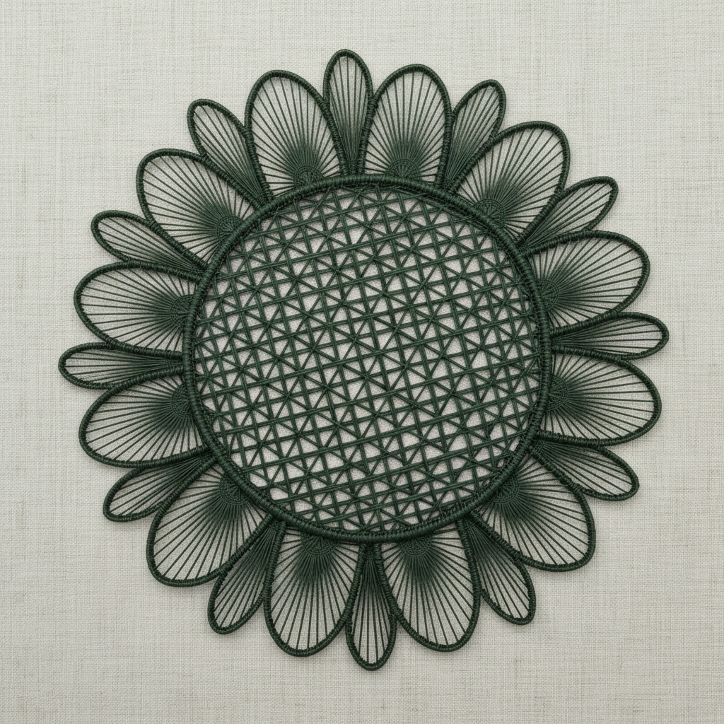Daisy Handwoven Iraca Placemat