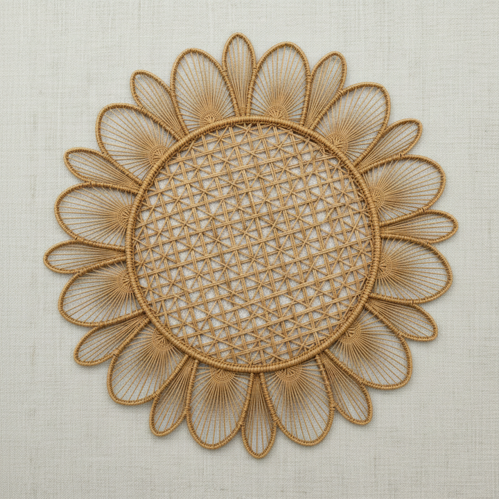 Daisy Handwoven Iraca Placemat