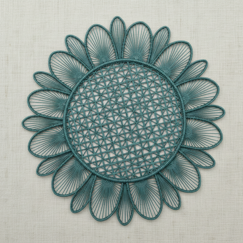 Daisy Handwoven Iraca Placemat