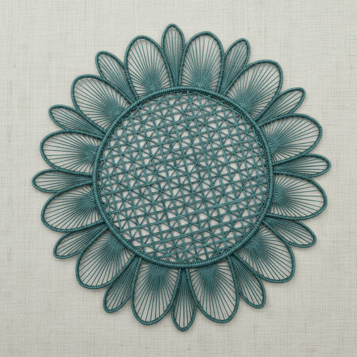Daisy Handwoven Iraca Placemat