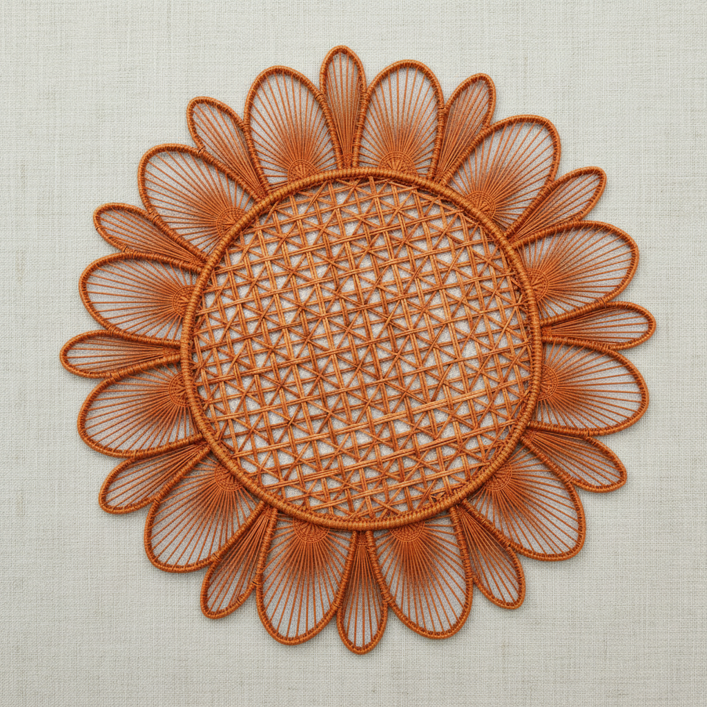 Daisy Handwoven Iraca Placemat