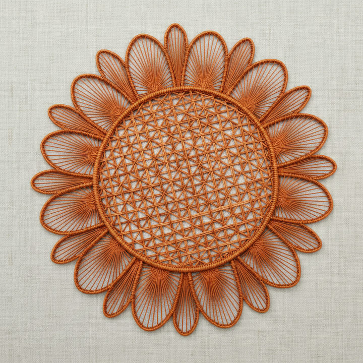Daisy Handwoven Iraca Placemat