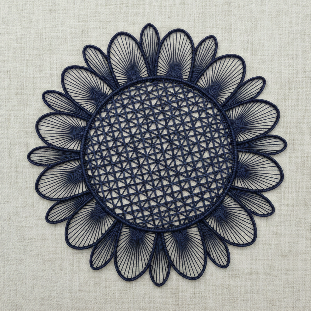 Daisy Handwoven Iraca Placemat