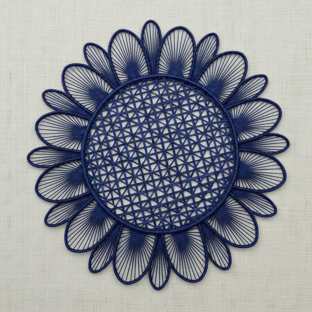 Daisy Handwoven Iraca Placemat