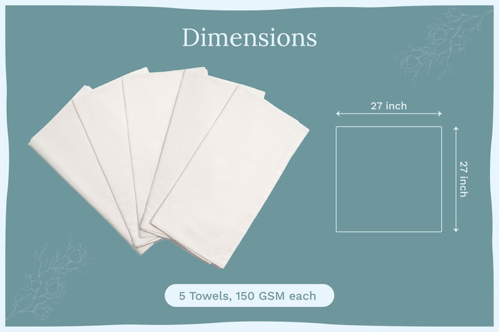 Organic Cotton Flour Sack Towels (Set of 5 or 10)