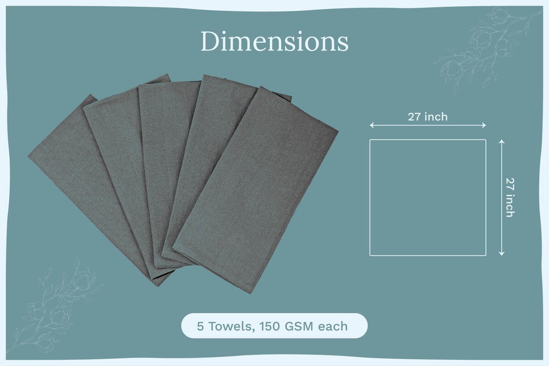 Organic Cotton Flour Sack Towels (Set of 5 or 10)