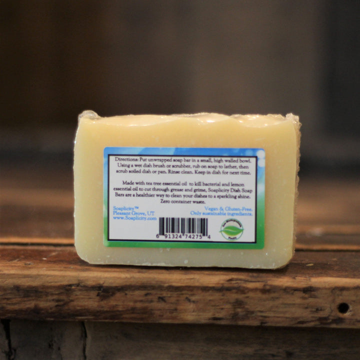 Dish Soap Bar with Aloe, Tea Tree & Lemon — Default, [material], Soaplicity