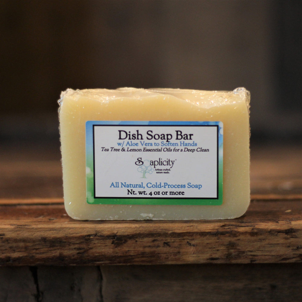 Dish Soap Bar with Aloe, Tea Tree & Lemon — Default, [material], Soaplicity
