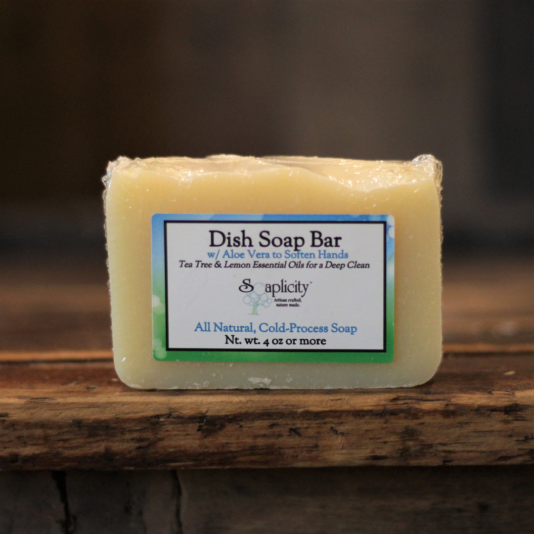 Dish Soap Bar with Aloe, Tea Tree & Lemon — Default, [material], Soaplicity