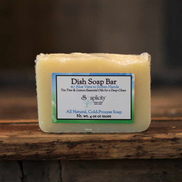 Dish Soap Bar with Aloe, Tea Tree & Lemon — Default, [material], Soaplicity