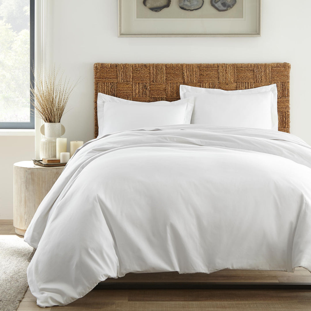 Organic Cotton Sateen Duvet Cover & Sham Set—300 TC