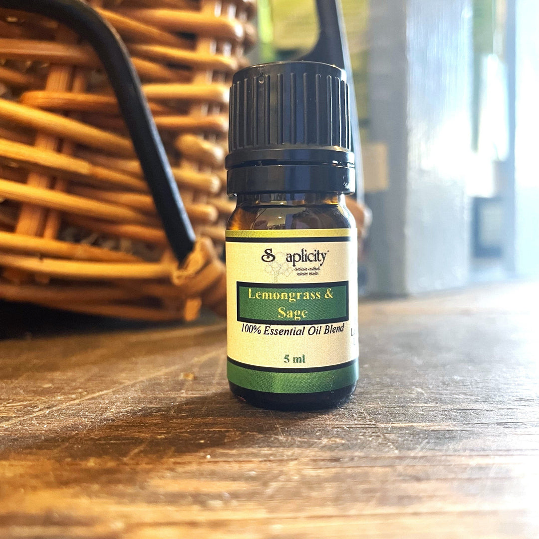 Lemongrass & Sage EO Blend, 5 ml — Essential Oil Blend, [material], Soaplicity