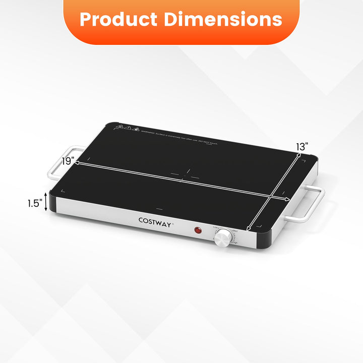 Electric Warming Tray Food Warmer with Adjustable Temperature Control