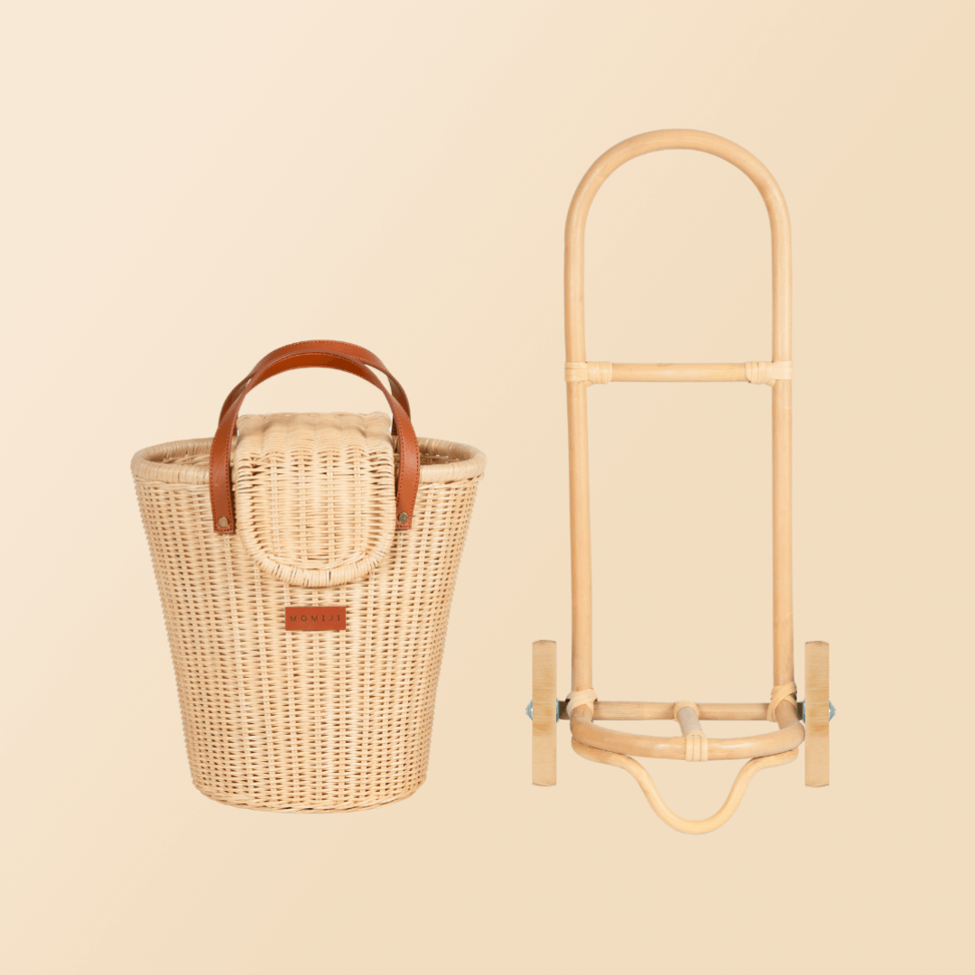 Eric Kids Shopping Trolley–Rattan