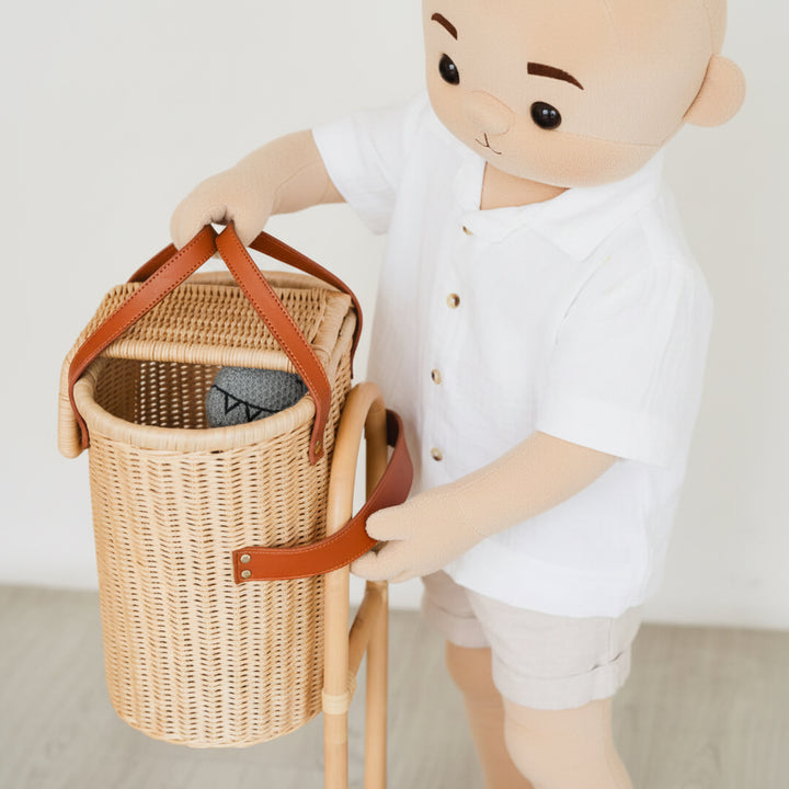 Eric Kids Shopping Trolley–Rattan