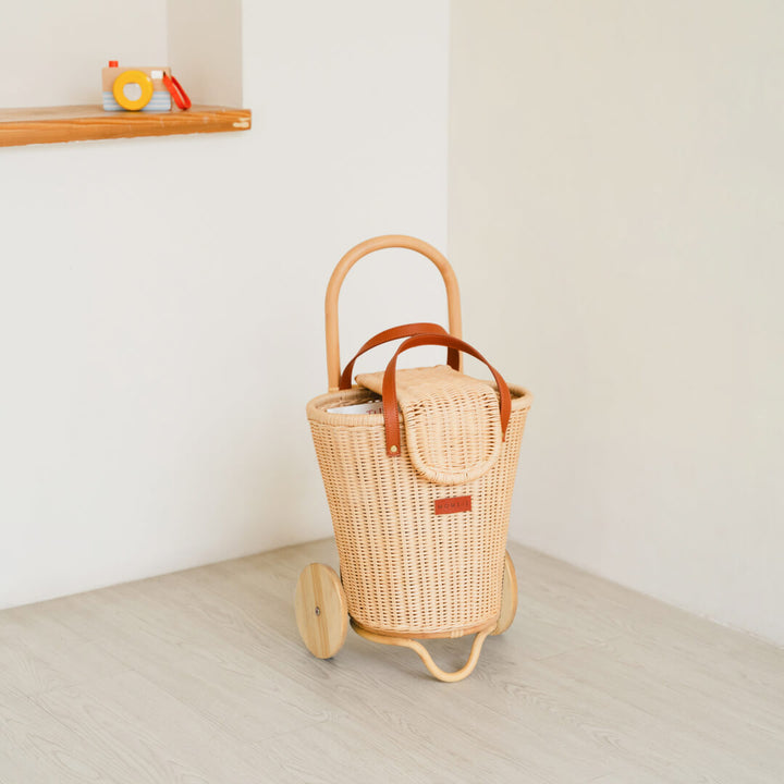 Eric Kids Shopping Trolley–Rattan