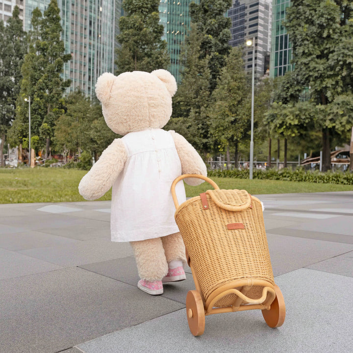 Eric Kids Shopping Trolley–Rattan