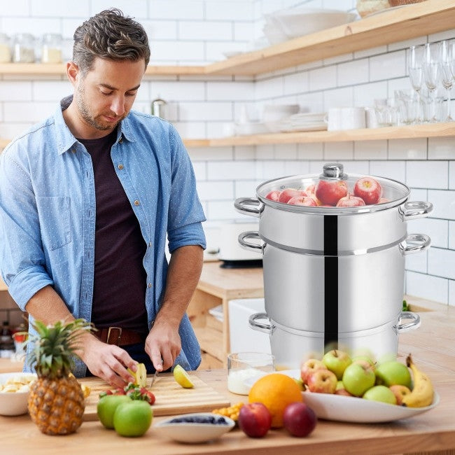 Stainless Steel Steamer & Juicer