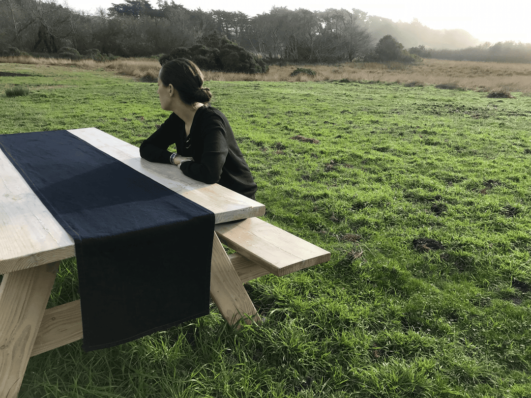 Minimal Denim Table Runner